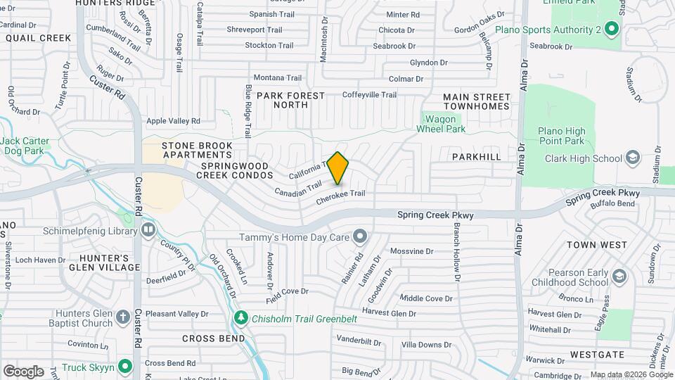 1515 Cherokee Trail Map and Location Details