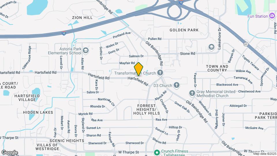 1742 Hartsfield Rd Map and Location Details