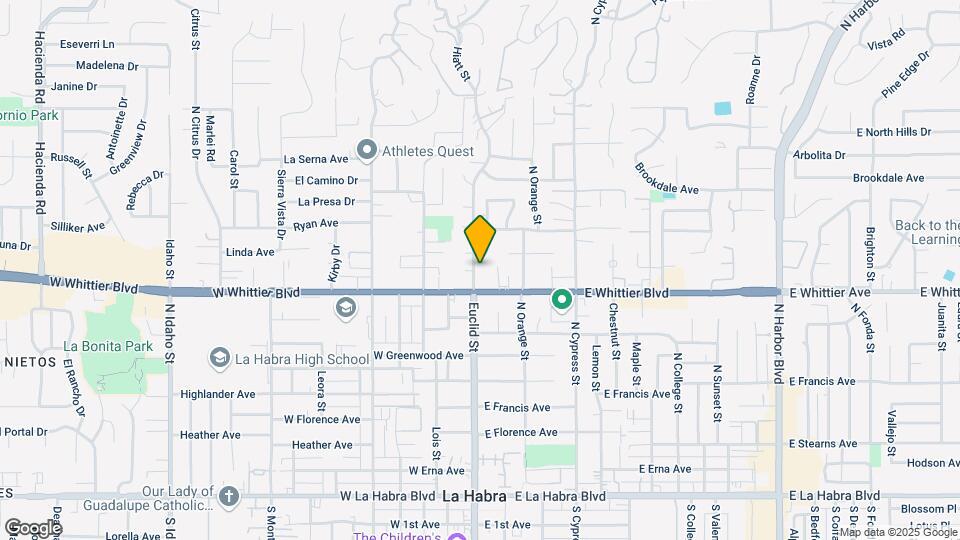 850 N Euclid St Map and Location Details