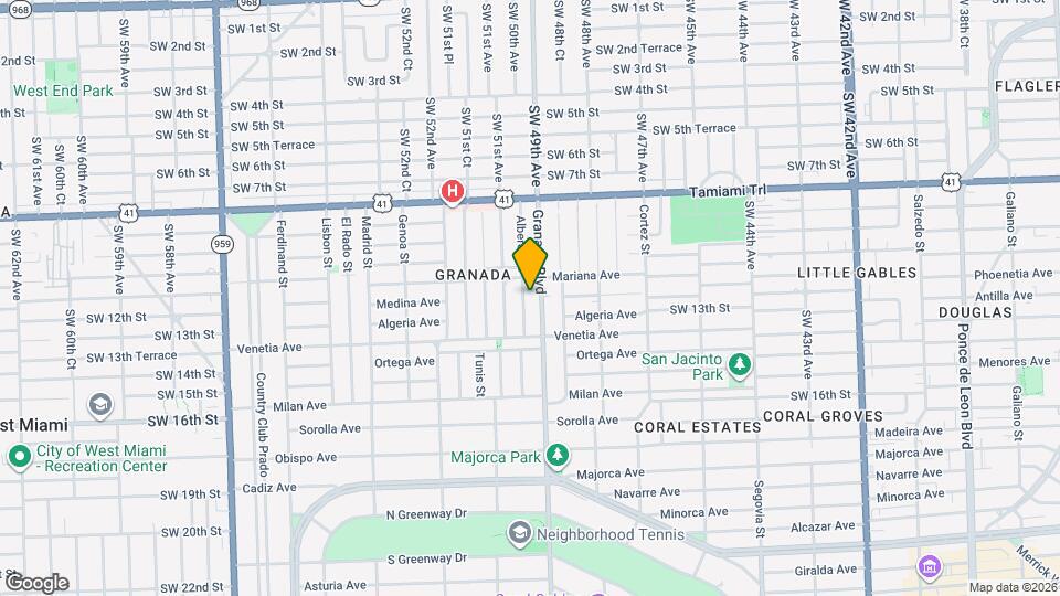 1117 Alberca St Map and Location Details