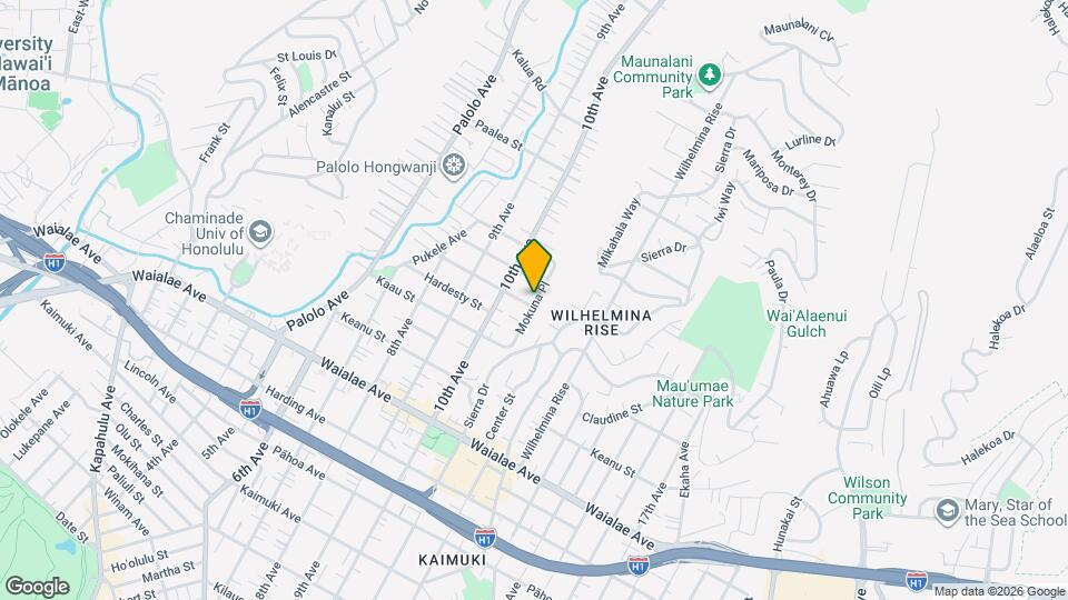 3538 Maluhia St Map and Location Details