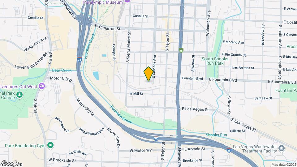 914 S Cascade Ave Map and Location Details