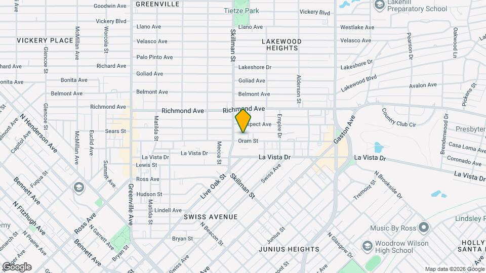 6119 Oram St Map and Location Details