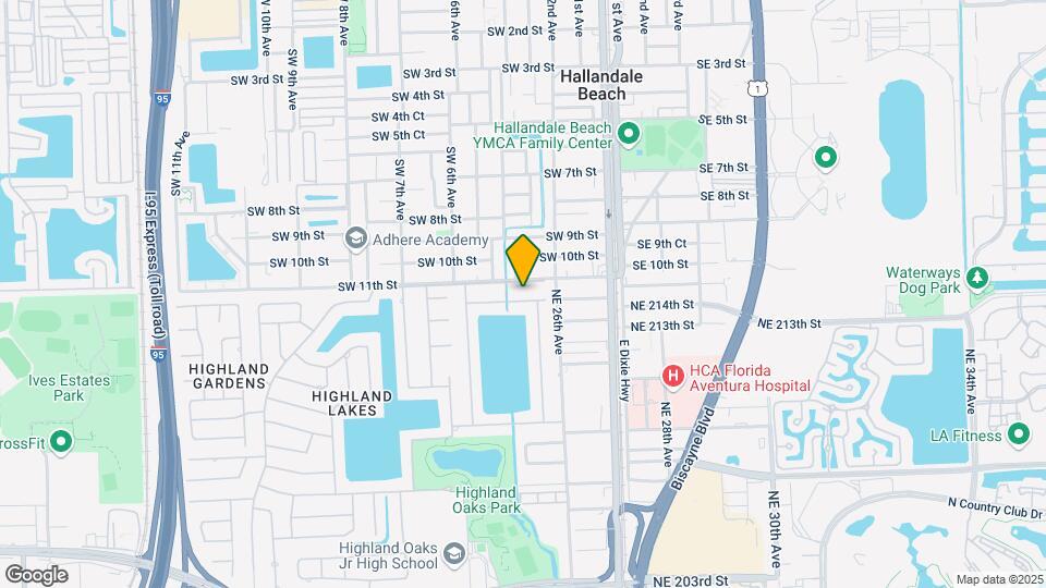 2525 NE 214th St Map and Location Details