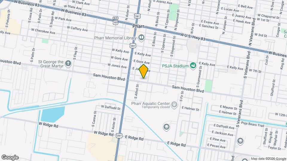 213 E Sam Houston Blvd Map and Location Details