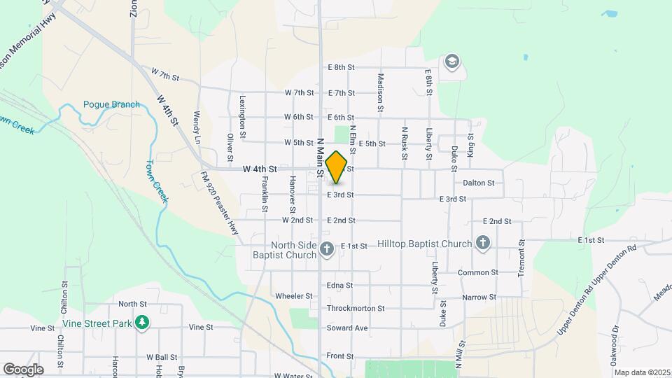 109 E 3rd St Mapa y Detalles de la Ubicación