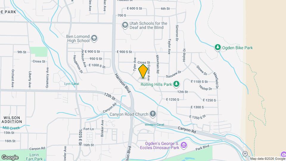 1334 Henderson Dr Map and Location Details