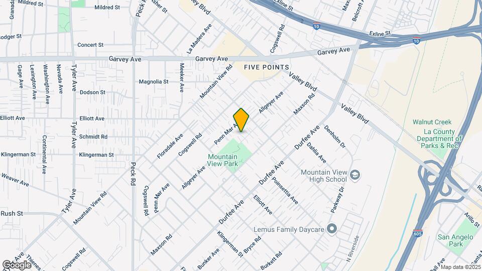 2717 Leafdale Ave Map and Location Details