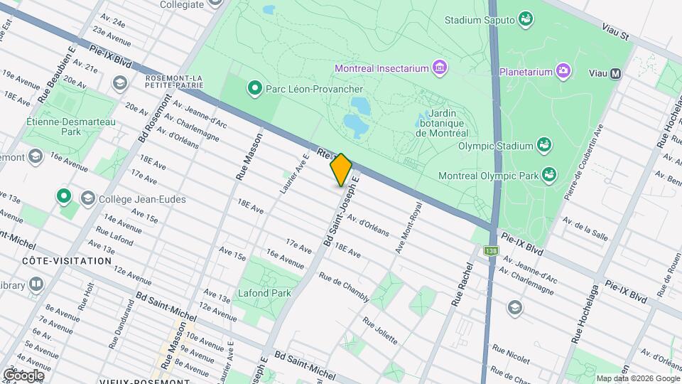 3985 Saint-Joseph Boul E Map and Location Details