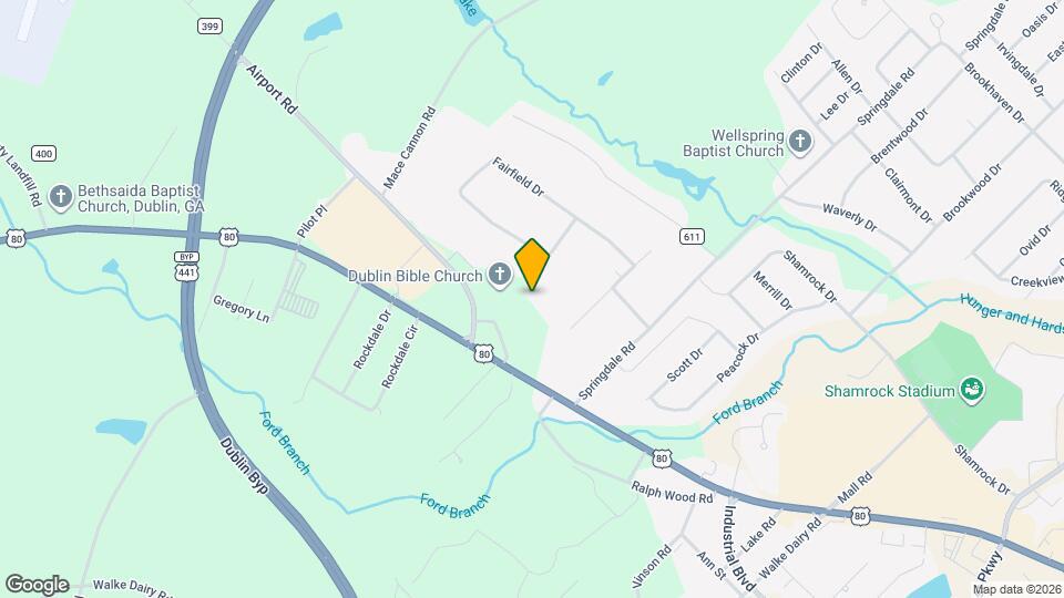 650 Fairfield Dr Map and Location Details