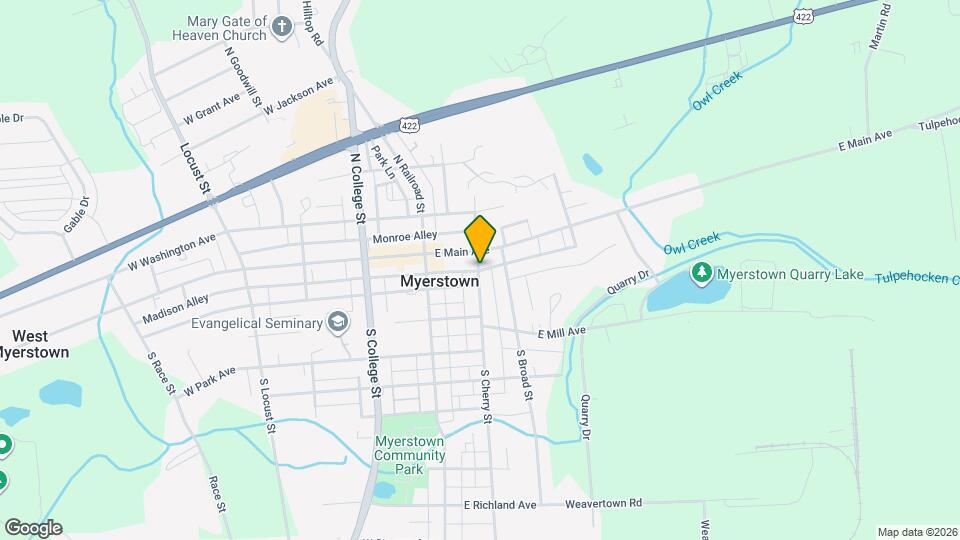 8 S Cherry St Map and Location Details