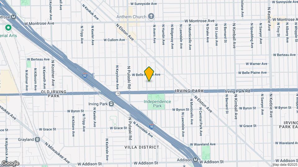 4025 N Springfield Ave, Unit 2 Map and Location Details