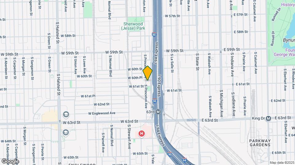 6049 S Princeton Ave Map and Location Details