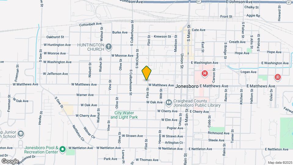 717 Flint St Map and Location Details