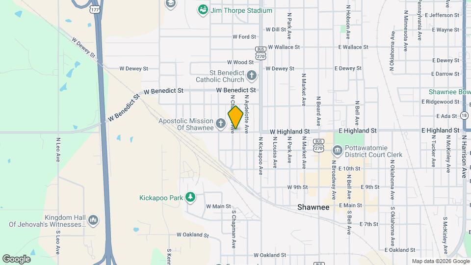 617 W Highland St Map and Location Details