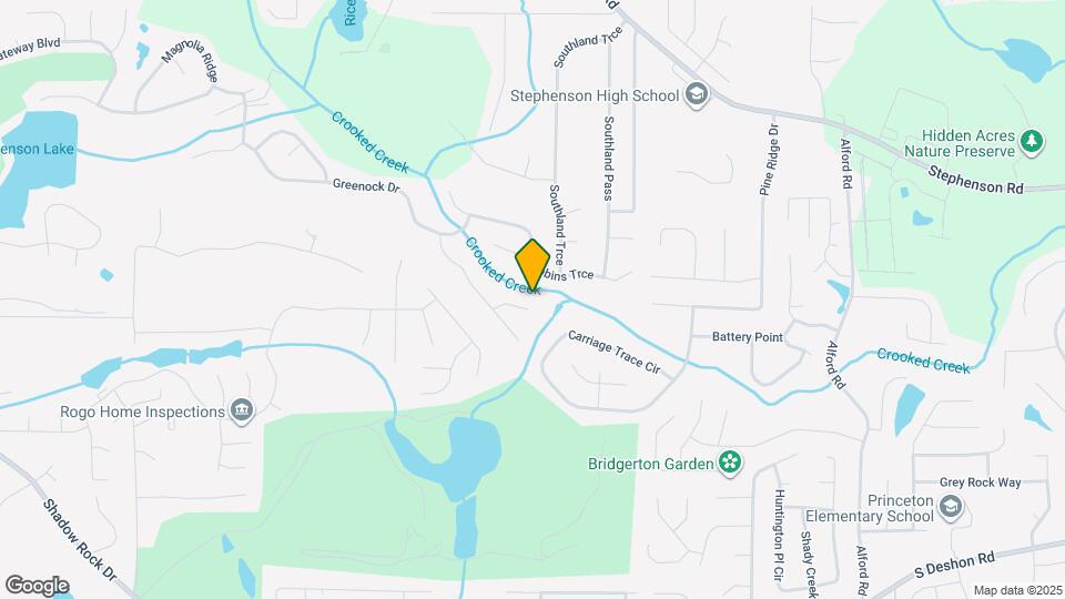 1128 Southland Bluff Map and Location Details