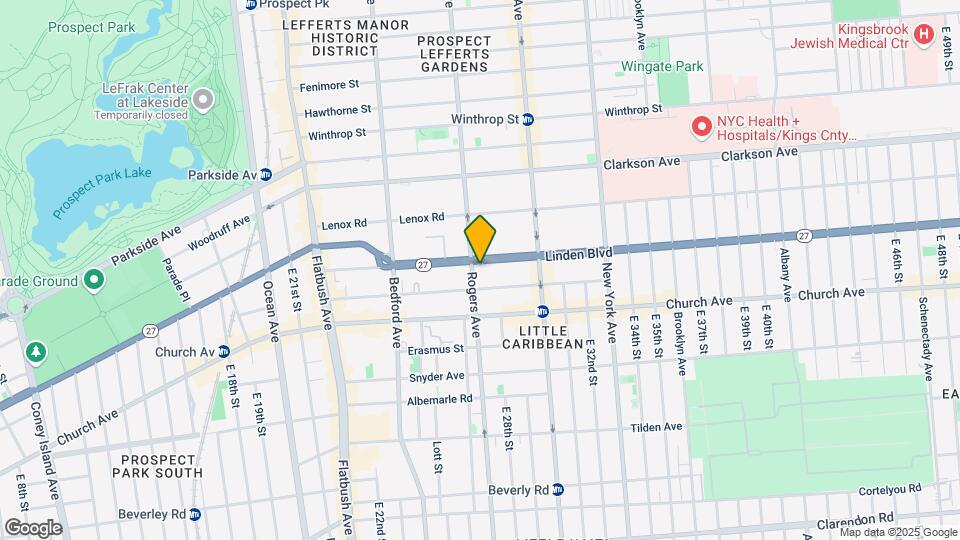 164 Linden Boulevard Map and Location Details