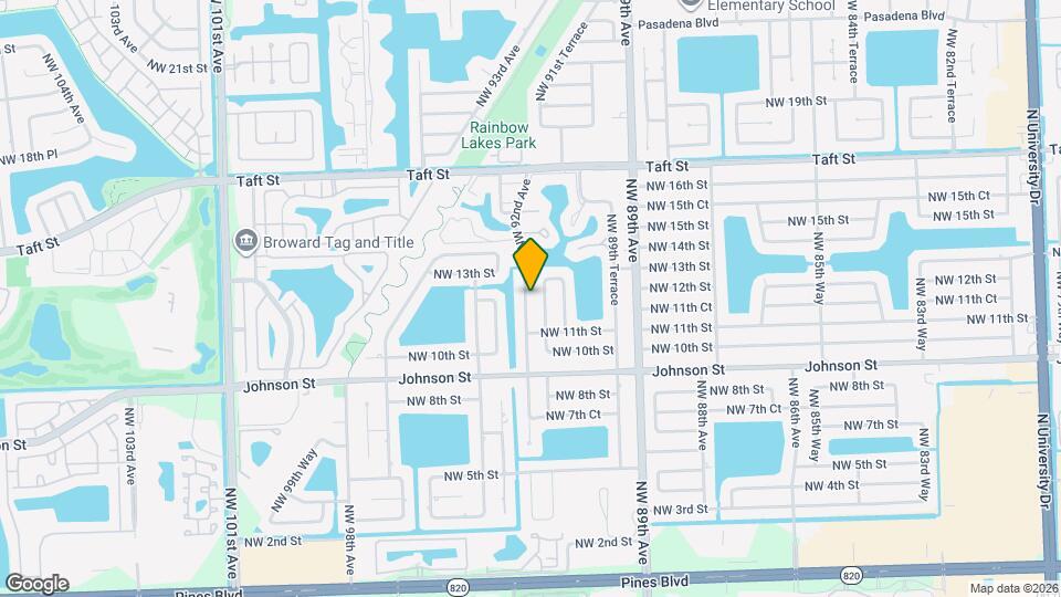 1195 NW 92nd Ave Map and Location Details