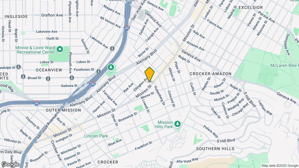 5508 Mission St Map and Location Details