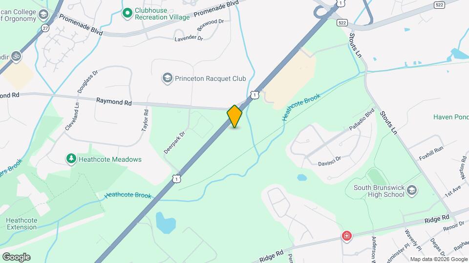 Furnished Studio - S. Brunswick Map and Location Details