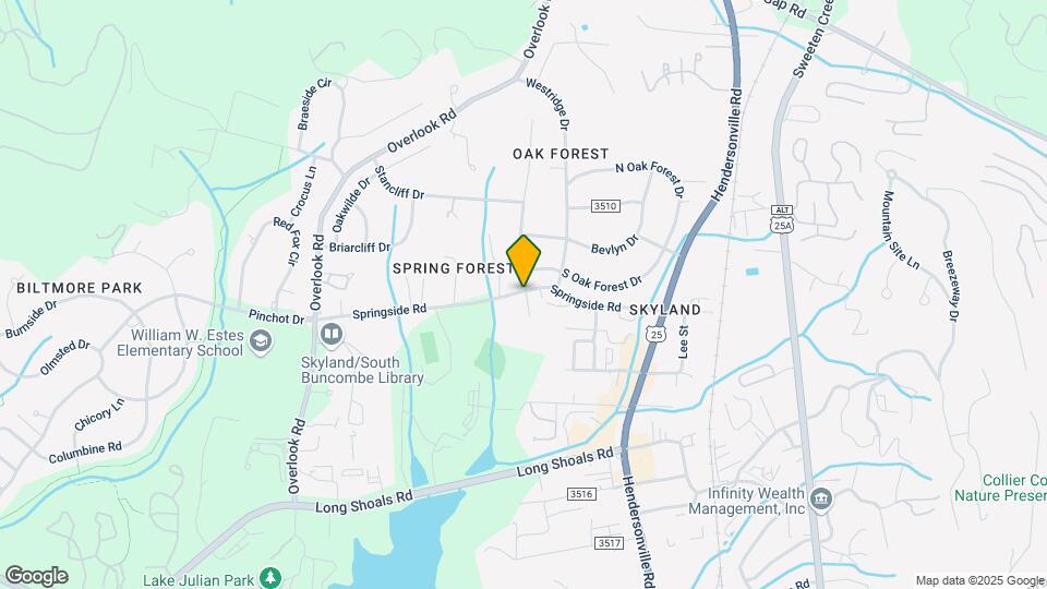 70 Springside Rd Map and Location Details