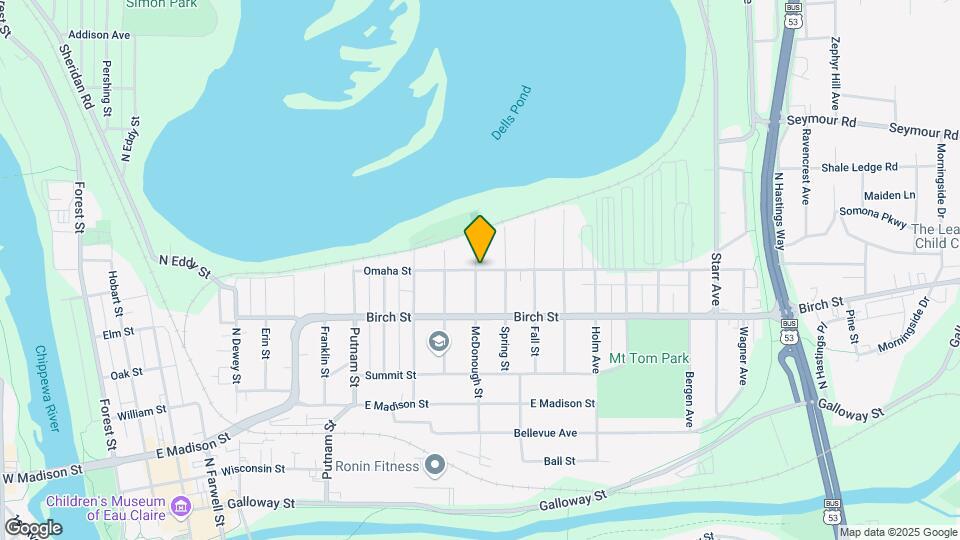 1402 Omaha St Map and Location Details
