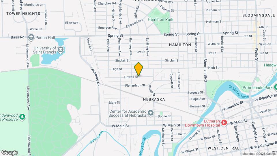 1637 Howell St Map and Location Details