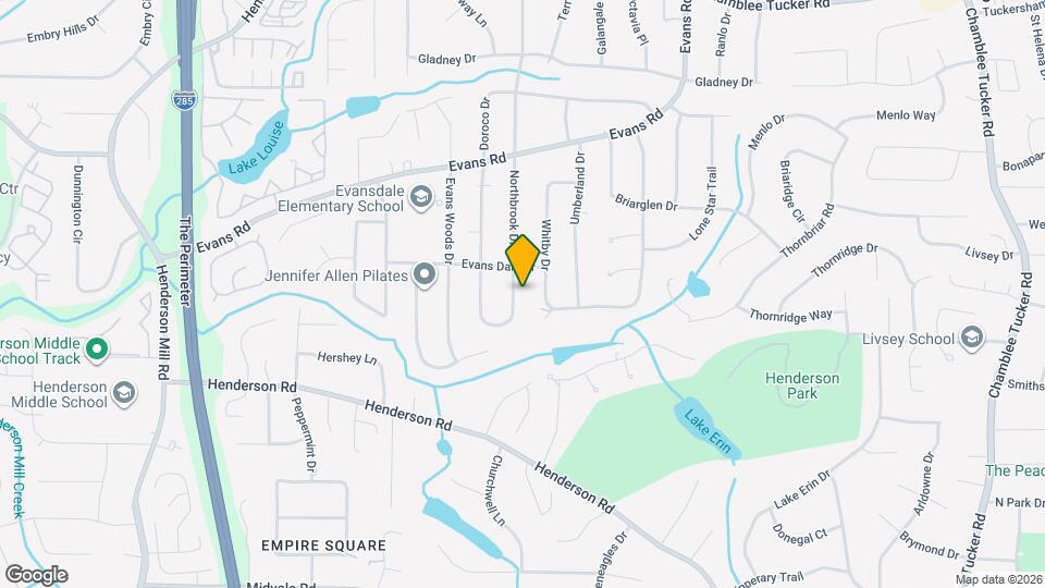 2853 Northbrook Dr Map and Location Details