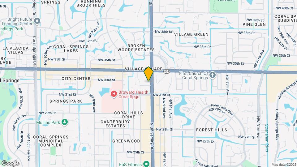 Modera Coral Springs Map and Location Details