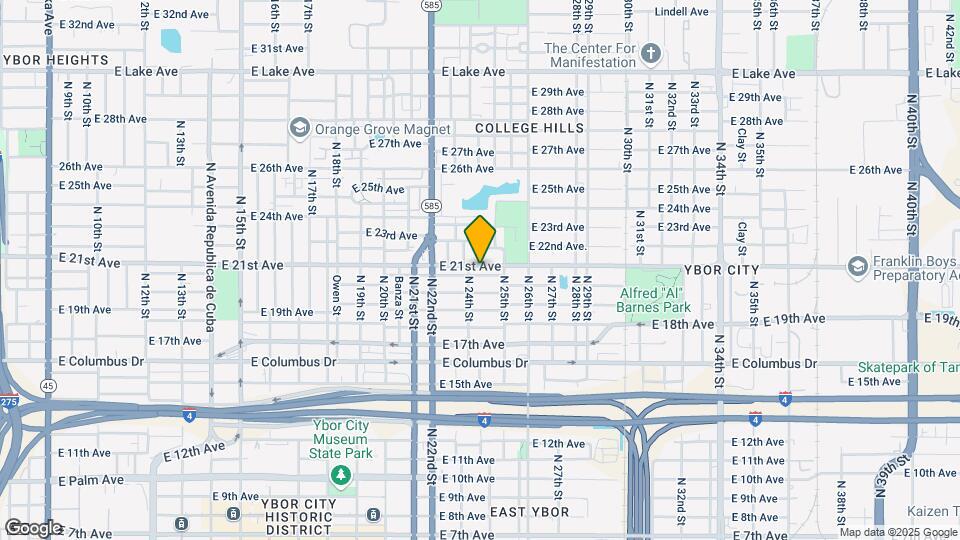 2405 E 21st Ave Map and Location Details