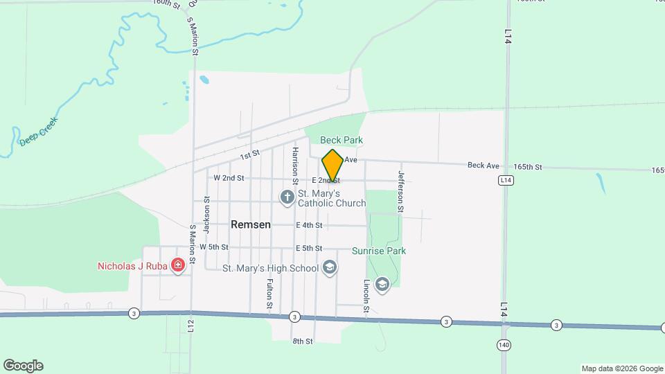 316 E 2nd St Mapa y Detalles de la Ubicación