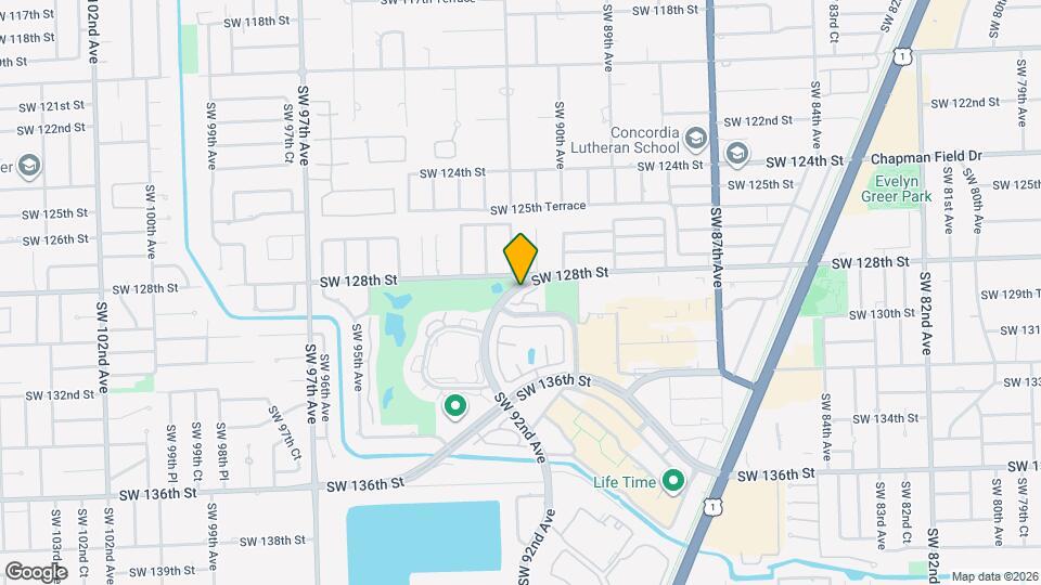 12816 SW 91st Ct Mapa y Detalles de la Ubicación