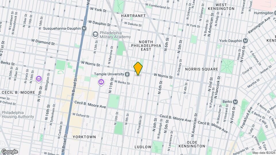 1939 N Darien St Mapa y Detalles de la Ubicación