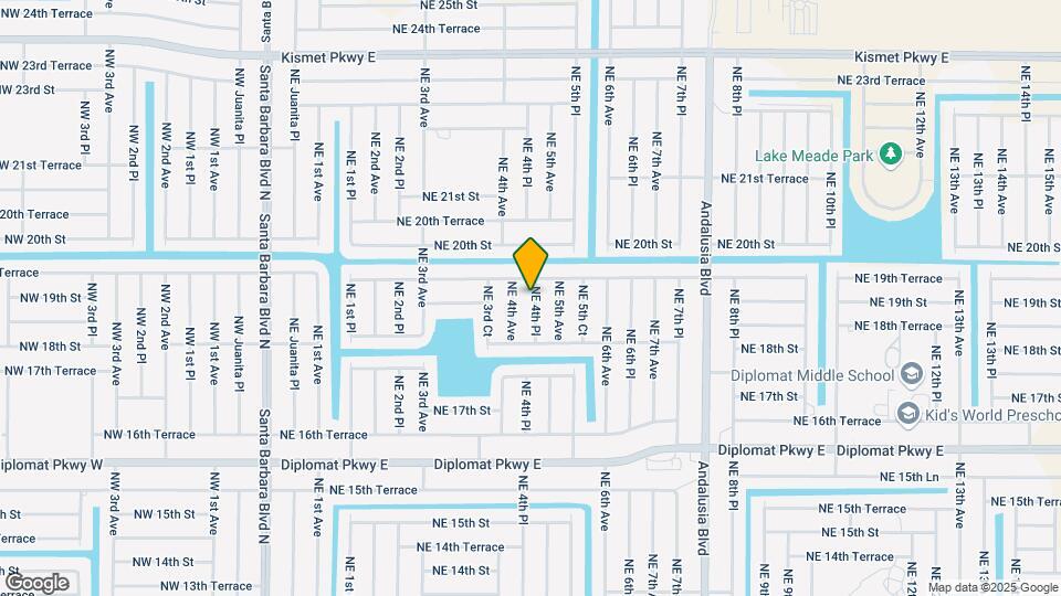 1904 NE 4th Pl Map and Location Details