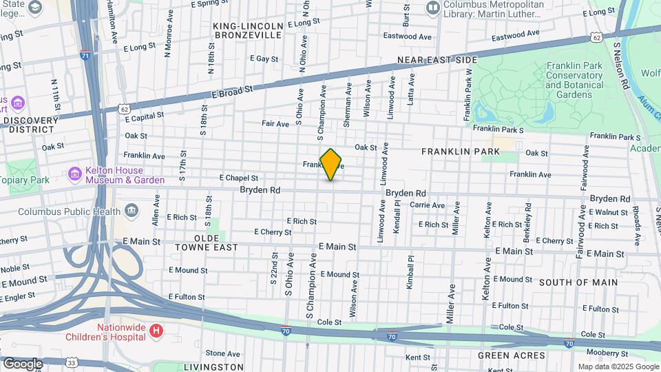 1170 Bryden Rd Mapa y Detalles de la Ubicación