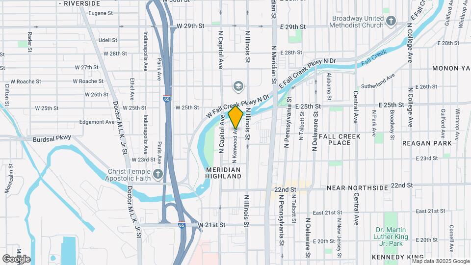 2427 N Kenwood Ave-Unit -46208 Map and Location Details