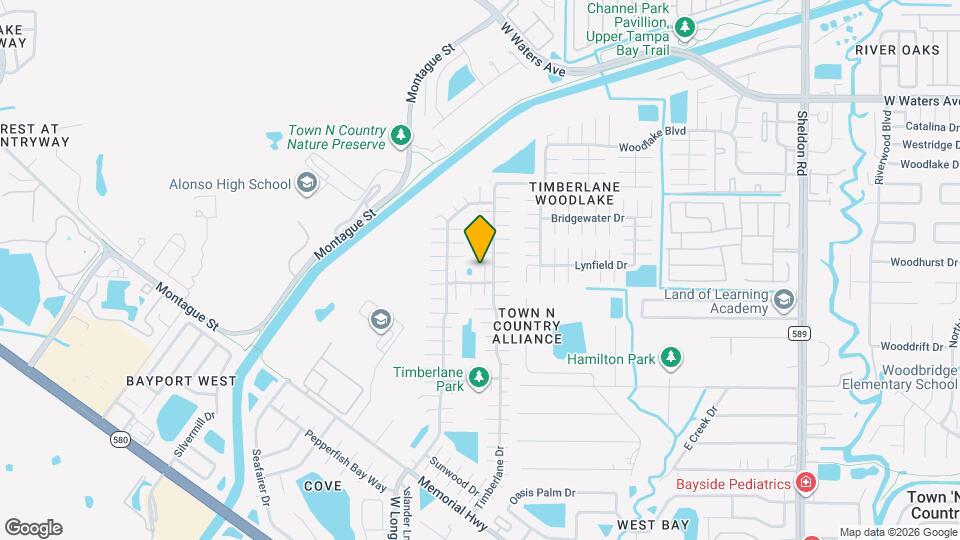 7606 Woodland Oaks Ct Mapa y Detalles de la Ubicación