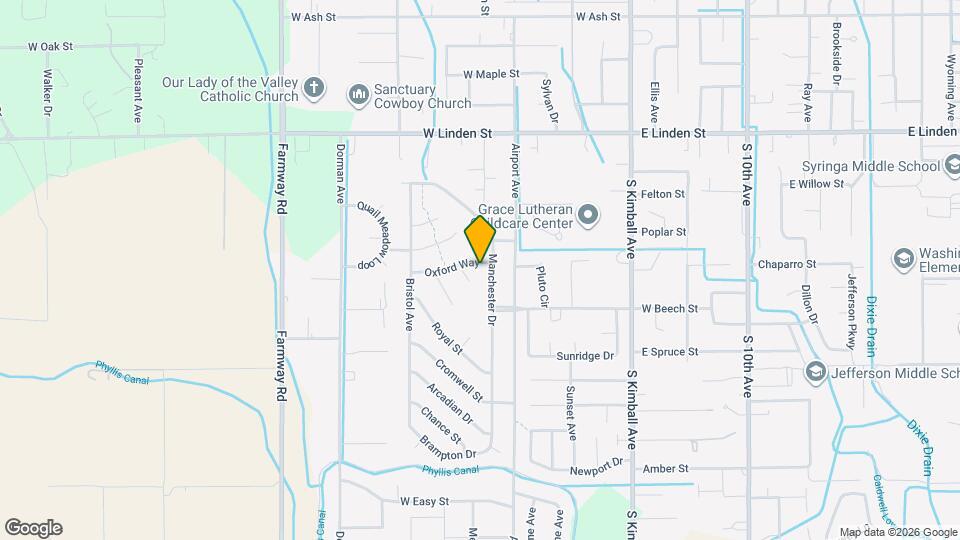 609 Oxford Way Map and Location Details