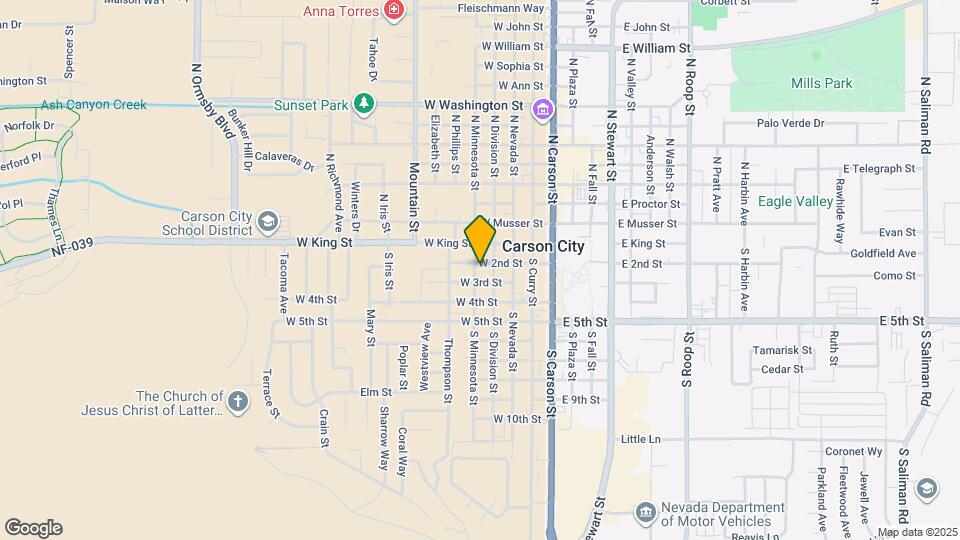 205 S Minnesota St Map and Location Details