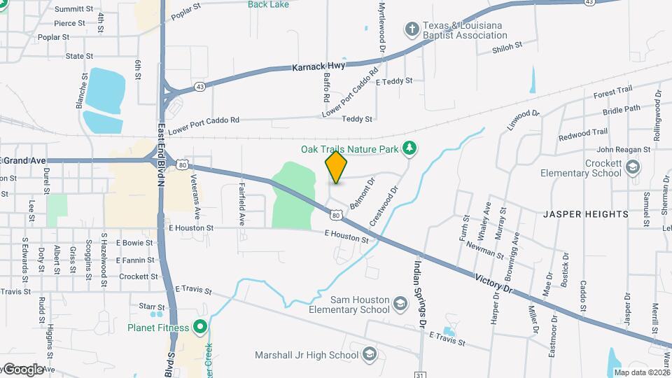 206 Cedarcrest Dr Map and Location Details