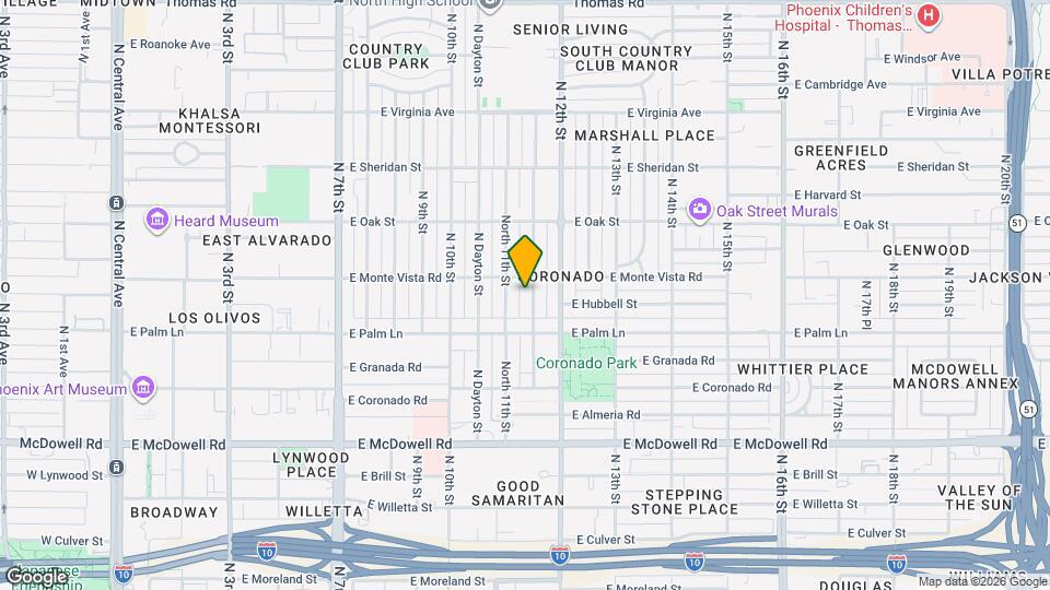 2034 N Mitchell St Map and Location Details