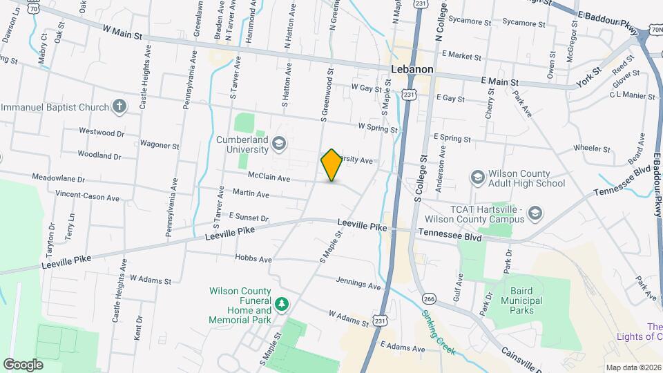 226 Cumberland Dr Map and Location Details