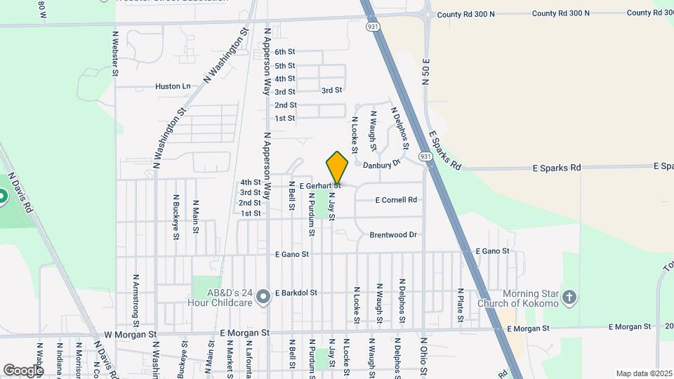 801 E Gerhart St Map and Location Details
