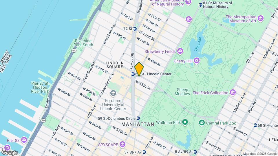 60 W 66th St Map and Location Details