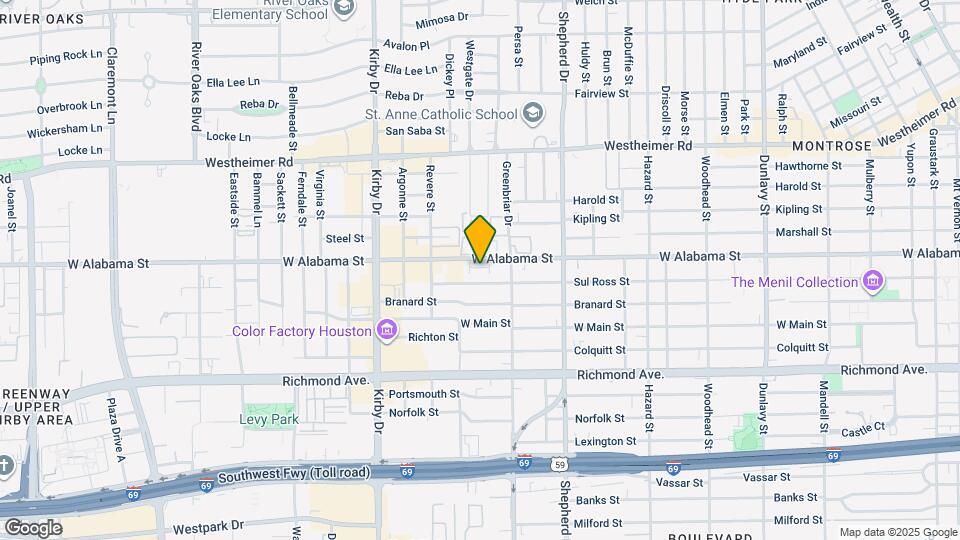 2243 W Alabama St Map and Location Details