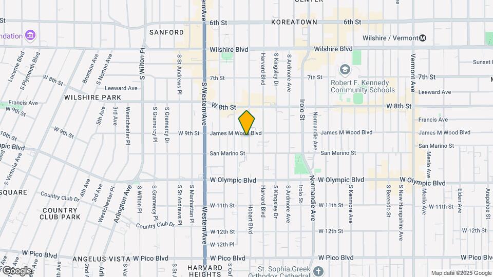 907 S Hobart Blvd Map and Location Details