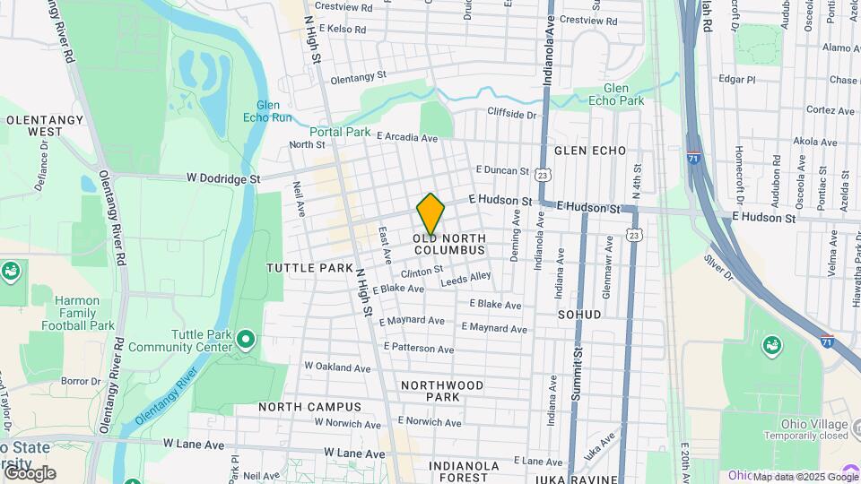 129 E Tompkins St Map and Location Details