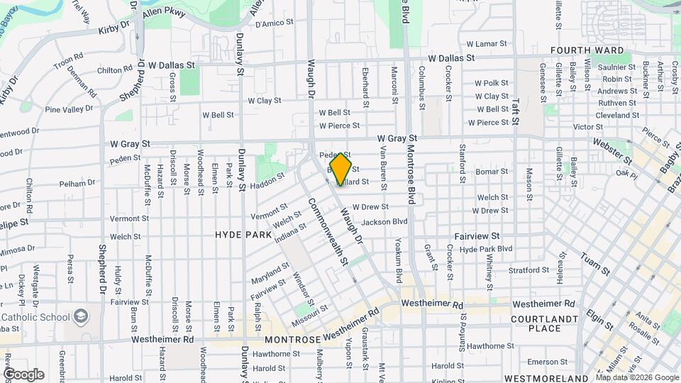 1316 Welch St Map and Location Details