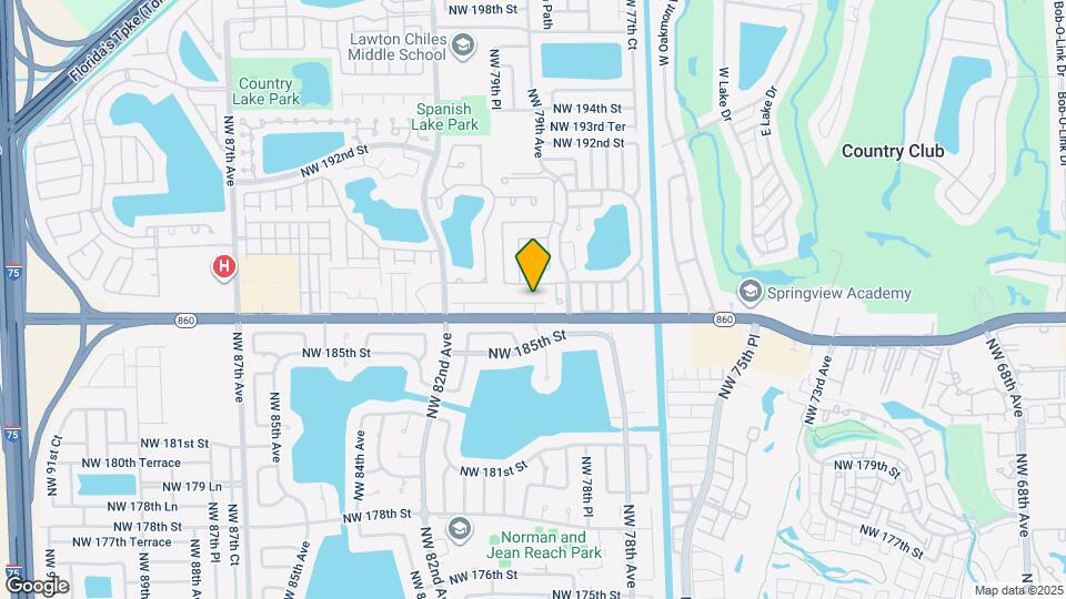 7967 NW 186th Terrace Map and Location Details