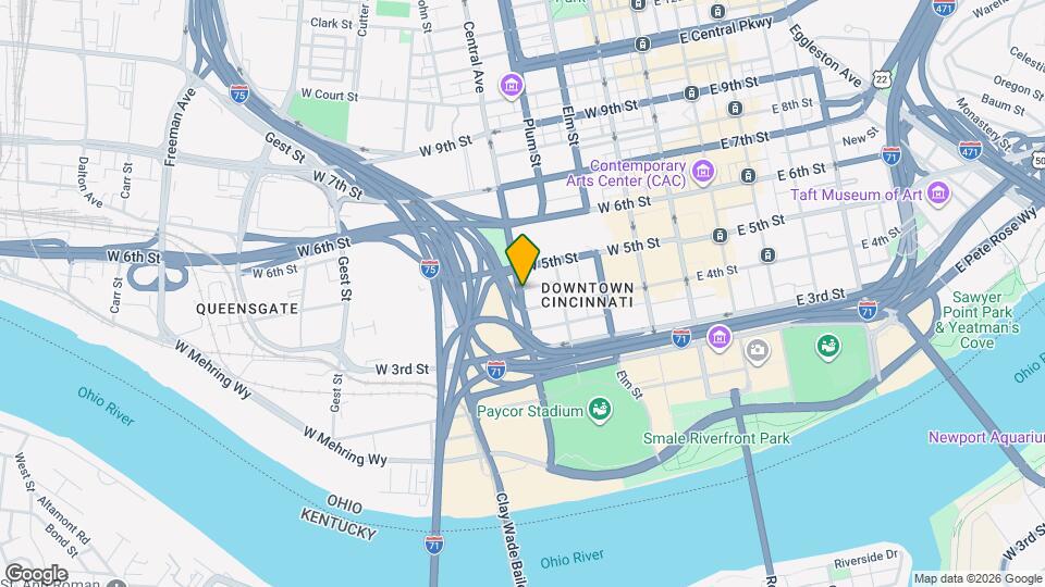 414 Central Ave Map and Location Details